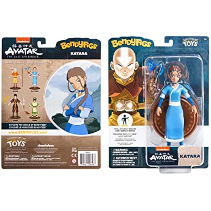 THE NOBLE COLLECTION AVATAR KATARA - NOBLE TOYS 18 CM BENDABLE POSABLE COLLECTIBLE DOLL FIGURE WITH STAND AND MINI ACCESSORY - Image 5