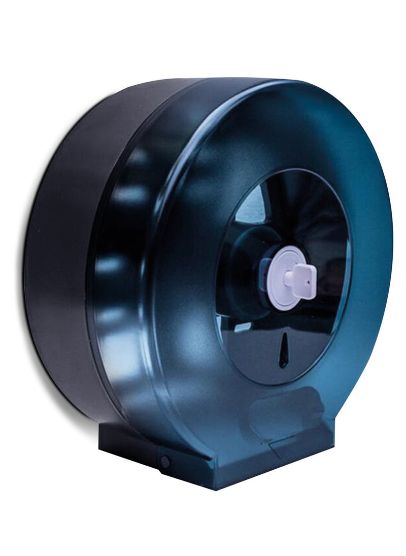 Royalford - Royalford Paper Roll Dispenser- RF10731| Round Paper Tissue Holder| Wall Mounted|  Key Lock Mechanism| Vertical Access Window| Space Saving Design - Image 1