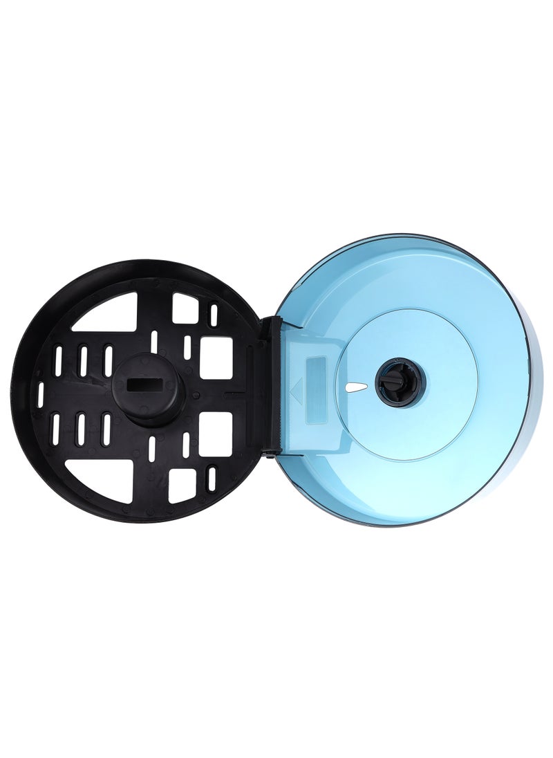 Royalford - Royalford Paper Roll Dispenser- RF10731| Round Paper Tissue Holder| Wall Mounted|  Key Lock Mechanism| Vertical Access Window| Space Saving Design - Image 1