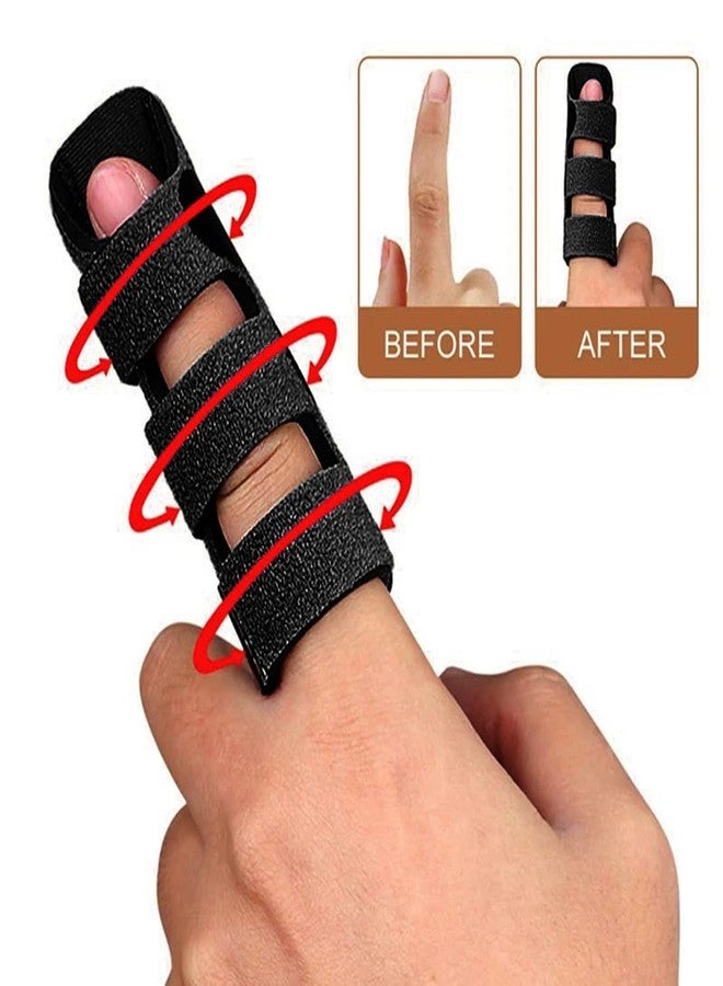 EastyGold Finger Splint Trigger Finger Brace Finger Corrector Pain Relief Finger Support Hand Splint Fix Strap Protector For Arthritis Joint 2 Pack - Image 3