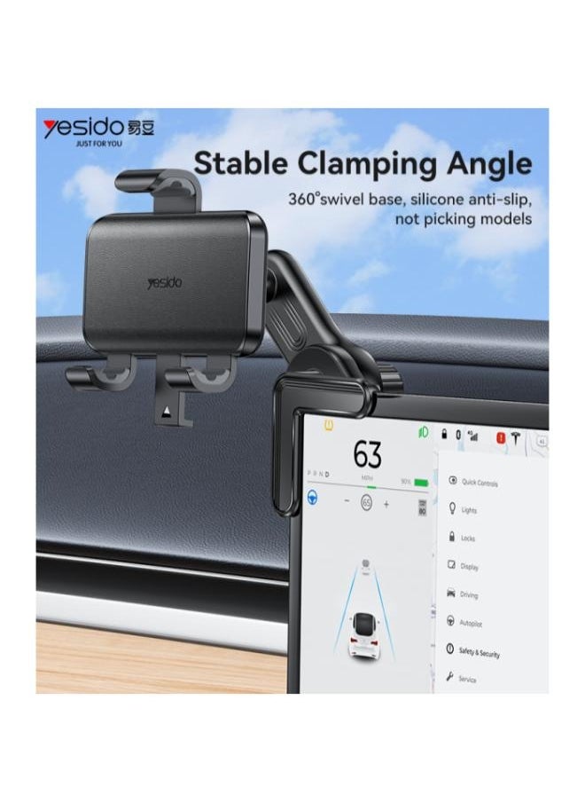 Yesido - C250 360 Rotation Three-point stabilized clamping Hover Screen Snap-on Press Clip Phone Holder - Image 1
