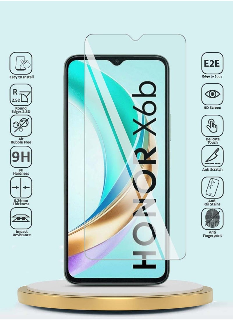 Honor X6b 4G 2024 Premium Series حواف منحنية 9H 2.5D واقي شاشة من الزجاج المقوى - شفاف - pzsku/Z88517E6B377EABAC272DZ/45/_/1727675719/c98895a5-767c-479d-a167-ab0338255203