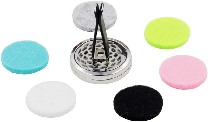 FAVOMOTO 2pcs Car Air Perfume Diffuser Clip Vent Clip with Random Color Refill Pads Stylish Design for Office Bathroom Enjoy Anytime - Image 5