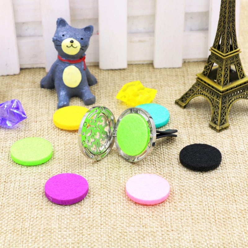 FAVOMOTO 2pcs Car Air Perfume Diffuser Clip Vent Clip with Random Color Refill Pads Stylish Design for Office Bathroom Enjoy Anytime - Image 2