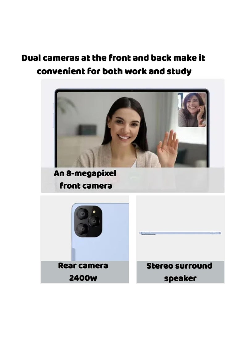 CCIT Tab 13 Pro 10.1-Inch Android Tablet | 8GB RAM 256GB ROM | Octa-Core | Dual SIM 4G LTE + Wi-Fi | 8000mAh Battery | With Wireless Keyboard & Mouse – Grey - Image 4