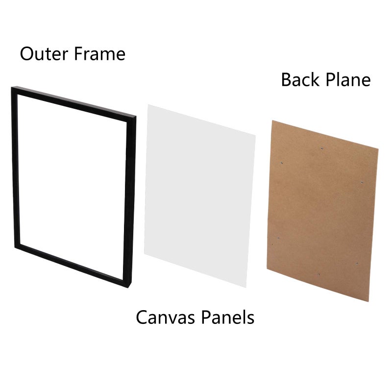 CABAX 12x16 inch Diamond Painting Picture Frames, Compatible With 30x40 Diamond Painting Arts or Photos or Posters, Black Frame with Acrylic Protection and Hanging Kit, Pack of 2 - Image 4