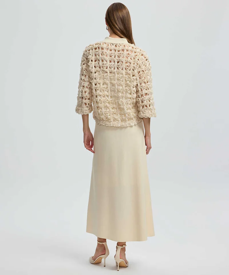 Ipekyol  Contrast Collar Textured Shirt for Women | Best Price UAE