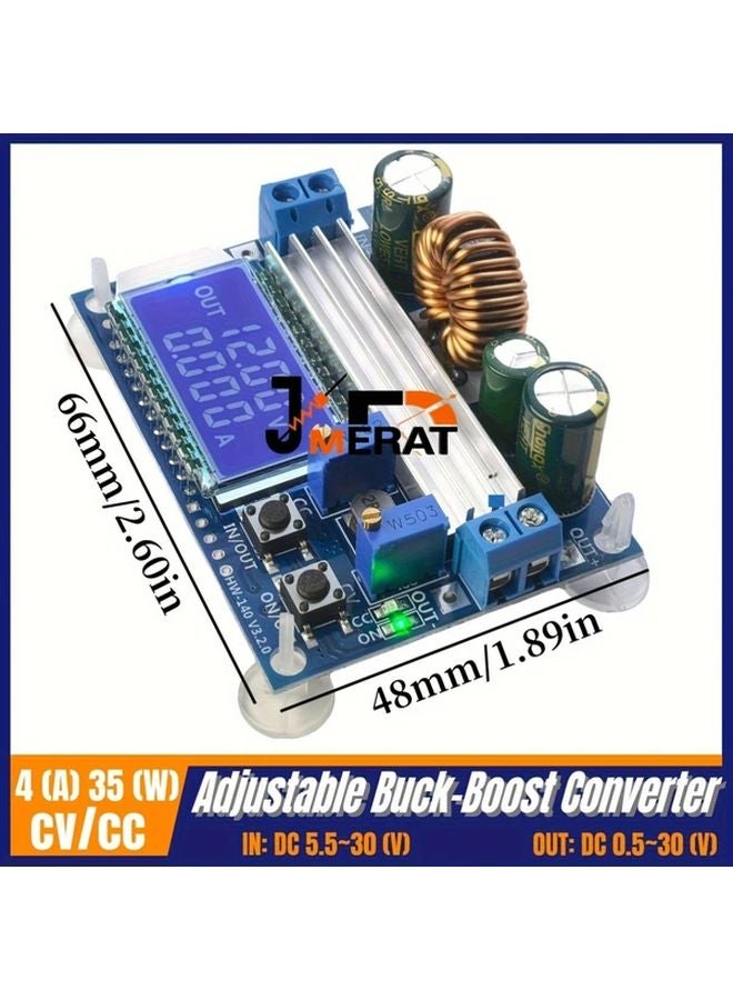 1pc DC DC Buck Boost Converter Module CC CV LCD Digital Display Voltmeter Ammeter - Image 3