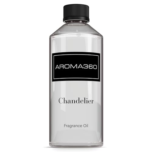 Aroma360 - Chandelier Fragrance Oil Blend | Hotel Inspired for Luxury Essential Oil Diffusers | Aromatherapy Scent Diffuser Oil | Bergamot, Woodsy Sandalwood, and Flirtatious Saffron - 500ML - Image 1