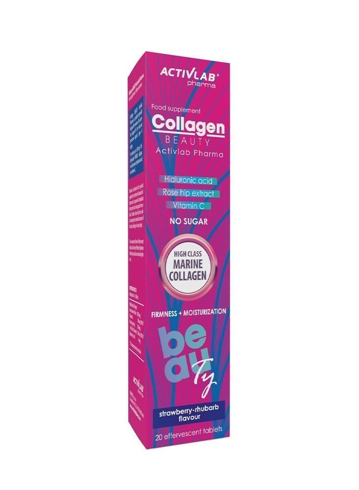 Activlab Pharma Collagen Beauty Effervescent Tablets (20 Tablets) | Bioactive Collagen Peptides, Hyaluronic Acid & Vitamin C | Sugar-Free - Image 3