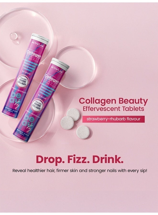 Activlab Pharma Collagen Beauty Effervescent Tablets (20 Tablets) | Bioactive Collagen Peptides, Hyaluronic Acid & Vitamin C | Sugar-Free - Image 5