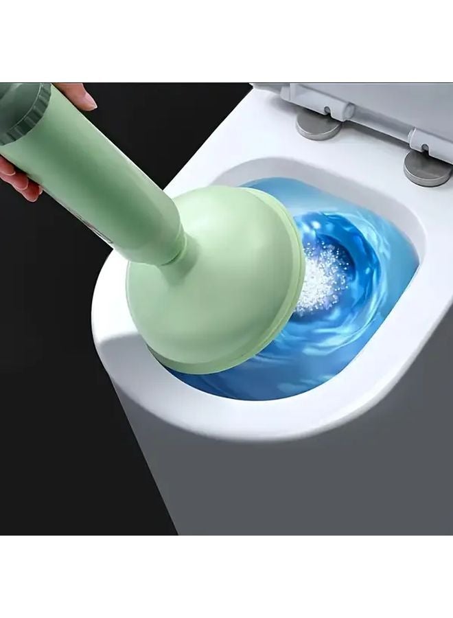 Blue Heavy Duty Manual Toilet Clog Remover Powerful Suction Drain Cleaner Snake Tool - Image 4