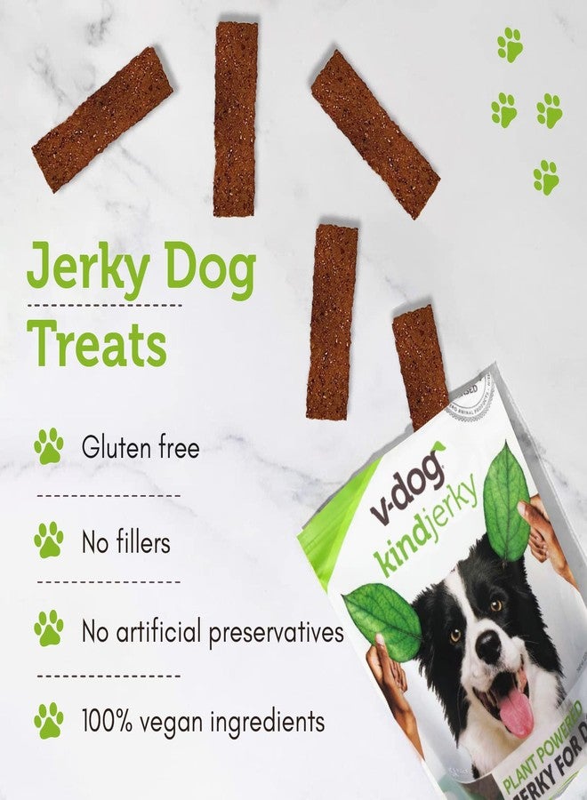 V-dog في-دوغ كايند جيركي - مكافآت كلاب نباتية 100% - بروتين نباتي وأطعمة فائقة - 8 أونصة - طبيعي بالكامل - صنع في الولايات المتحدة الأمريكية - Image 4