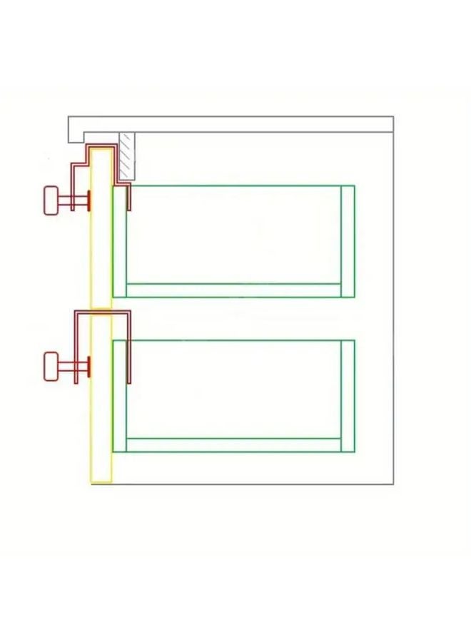 Stainless Steel Drawer Mounting Clips U Shaped Woodworking Fixture Durable Cabinet Hardware - Image 5