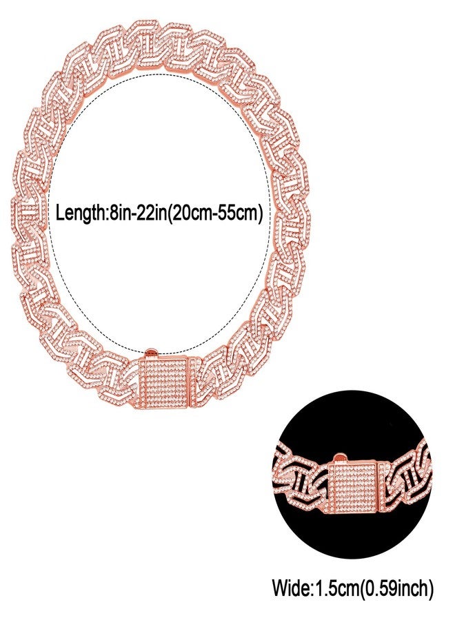 كولودوغو طوق كلاب مرصع بالألماس، ذهبي وردي، سلسلة معدنية للمشي، طوق بتصميم أنيق وإبزيم آمن، إكسسوارات مجوهرات للحيوانات الأليفة، مناسب للكلاب والقطط الصغيرة والمتوسطة والكبيرة. - Image 4