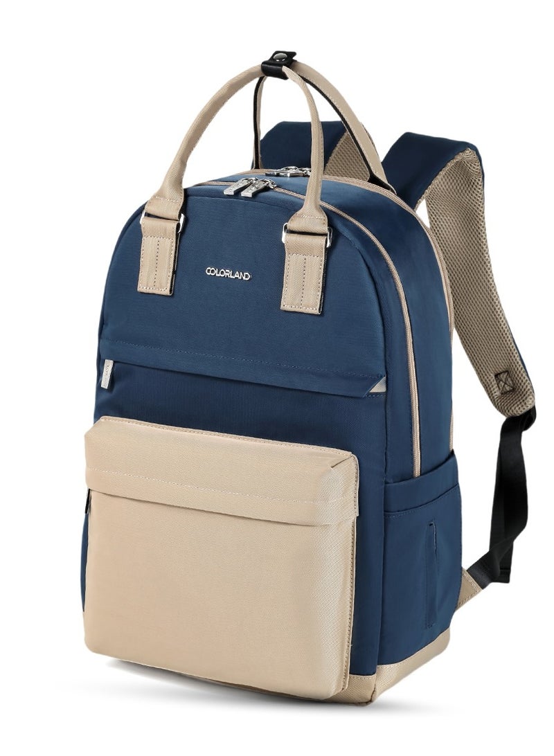 Little Story Kenzie Mom Dad Travel Diaper Backpack - Dark Blue - Image 3