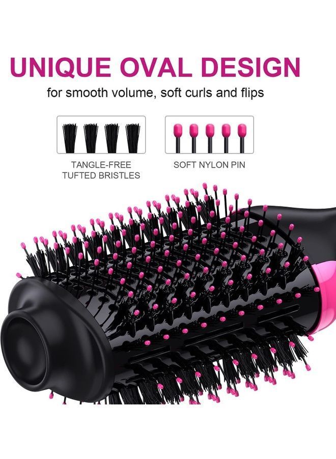 NIBEMINENT Hair Dryer Hot Air Styling Brush Red/Black 34.6 X 7.58 5.53cm - Image 4