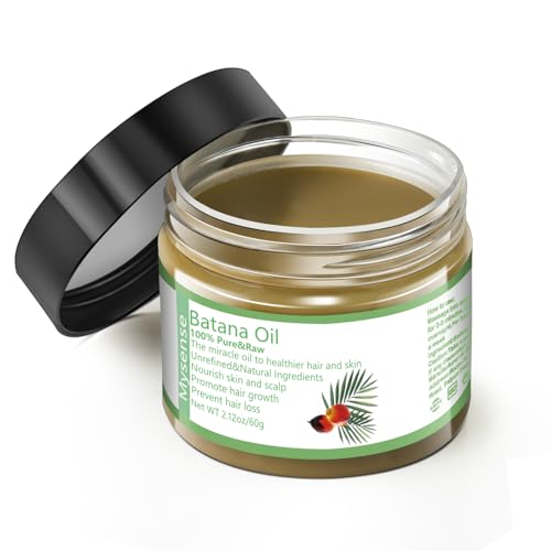 Mysense Raw Batana Oil for Hair Growth 100 Natural Pure and Unrefined Dr Sebi Oil Scalp Care for Women Men Prevent Loss Promote Thickness 60 g - Image 1