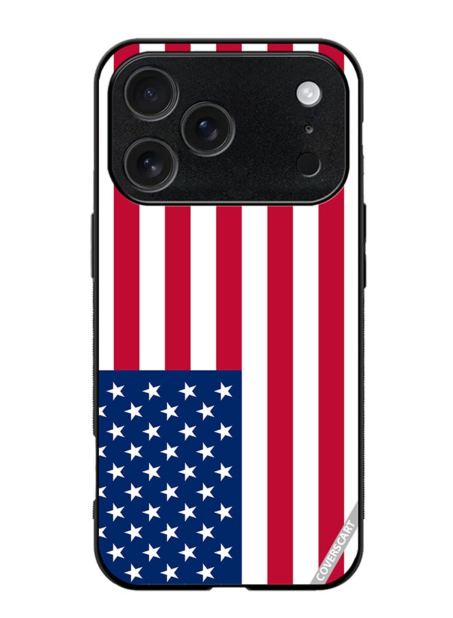 COVERSCART Protective Case Cover For Apple iPhone 17 Pro Max Us Flag Design Multicolour