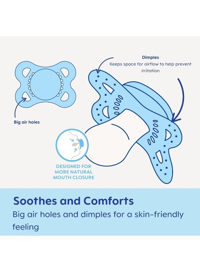 MAM Original Matte Baby Pacifier, Nipple Shape Helps Promote Healthy Oral Development, Sterilizer Case, 2 Pack, 0-6 Months, Girl,2 Count (Pack of 1) - Image 5