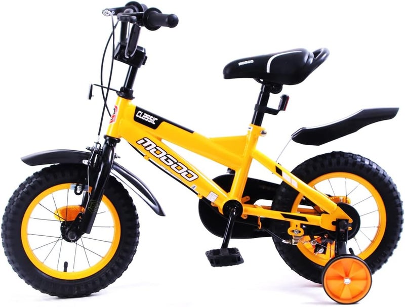 Mogoo Classic Kids Road Bike For 2-10 Years Old Girls & Boys, Adjustable Seat, Handbrake, Mudguards, Lightweight, 12/14/16 Inch Bicycle with Training Wheels, 20-Inch with Kickstand, Gift For Kids - Image 3