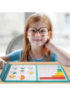 Generic Babeland Hands DIY 102 Pcs Magnetic Fraction Tiles and Circles Set with Pen - Foldable Bottom Board, Learning Math Fraction Manipulatives for Kids  - Image 2