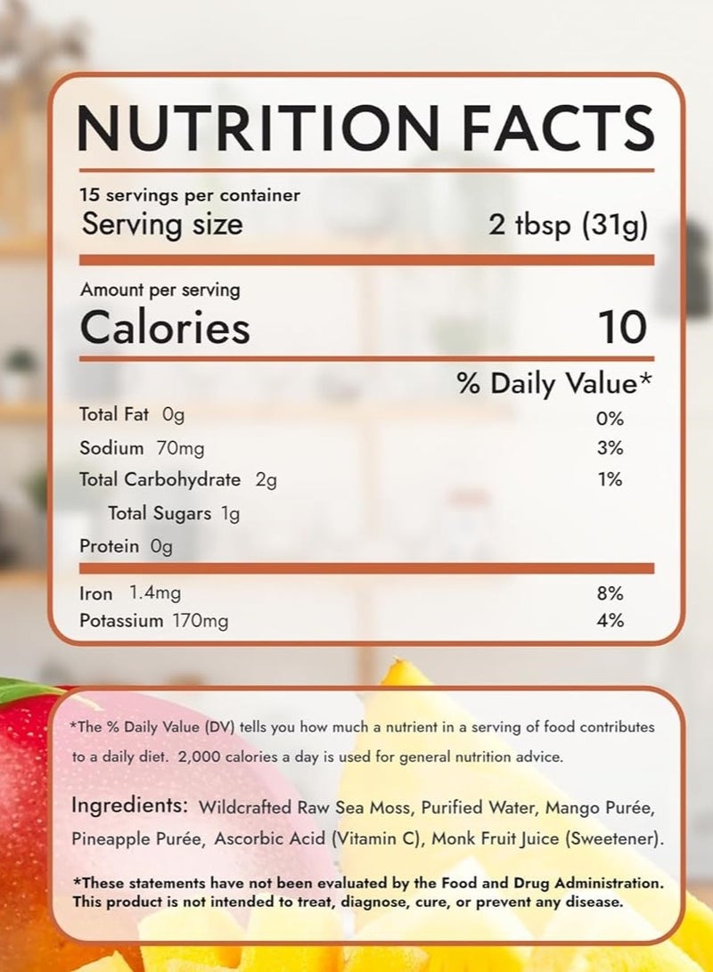 Biolore Sea Moss Gel Maca Licorice Root Pineapple 16Oz - Image 3