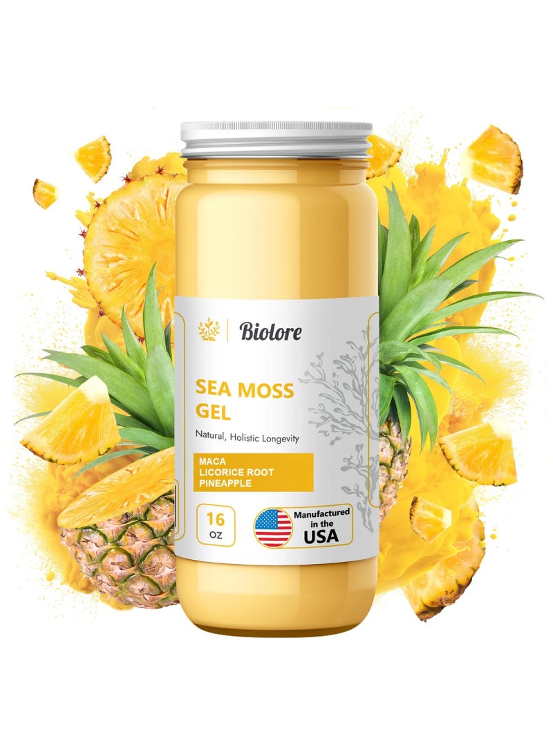 Biolore Sea Moss Gel Maca Licorice Root Pineapple 16Oz - Image 1