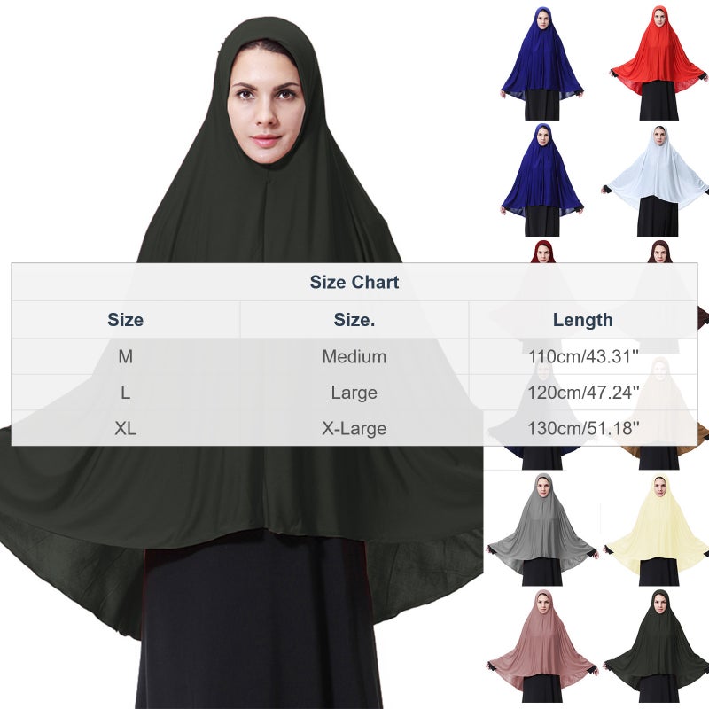 Women's Solid Color Daily Routine Long-Style Headscarf Headband Headwraps - Image 3