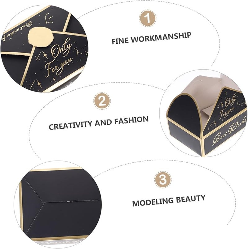 18 قطعة من علب الهدايا الأنيقة لحفلات الزفاف للحلوى والبسكويت وحفلات أعياد الميلاد والتخزين - Image 3