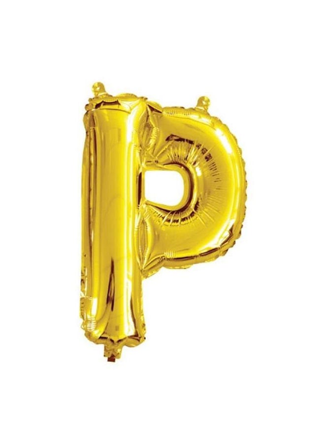 Loquat Alphabetical Letter P Hanging Foil Balloon - Image 1