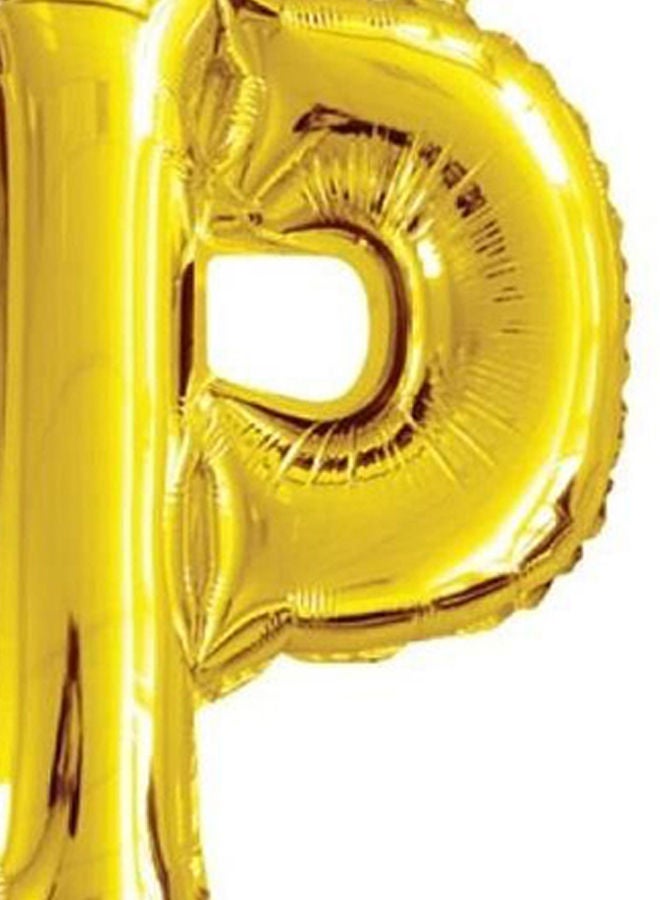 Loquat Alphabetical Letter P Hanging Foil Balloon - Image 2