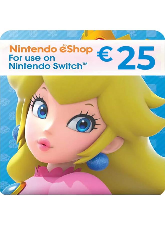 Nintendo eShop Gift Card – Europe 25 Euro