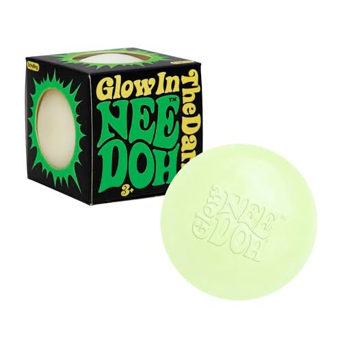 Schylling شيلينغ نيدو يتوهج في الظلام - لعبة ضغط حسية - كرة متوهجة مرضية - 2.5 بوصة عرض - يتوهج في الظلام (عبوة من 1) - Image 1