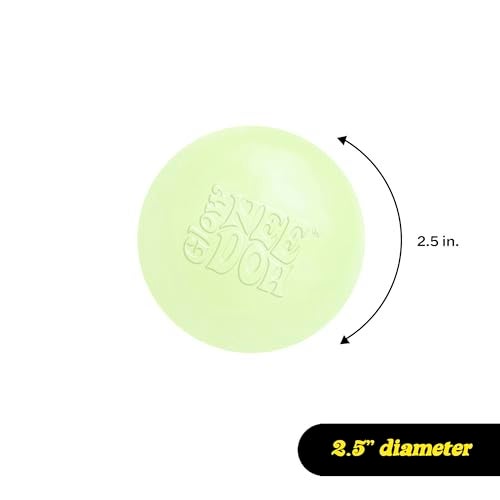 Schylling شيلينغ نيدو يتوهج في الظلام - لعبة ضغط حسية - كرة متوهجة مرضية - 2.5 بوصة عرض - يتوهج في الظلام (عبوة من 1) - Image 4