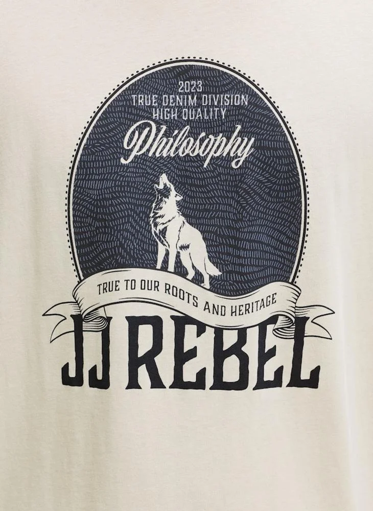 JJ Rebel Blashort Sleevee  Short Sleeve Crew Neck T-Shirt