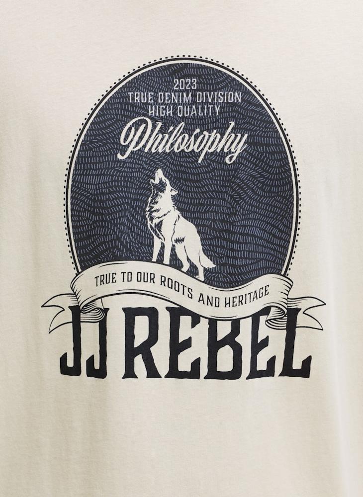 JJ Rebel Graphic Print Regular Fit T-Shirt - Image 4