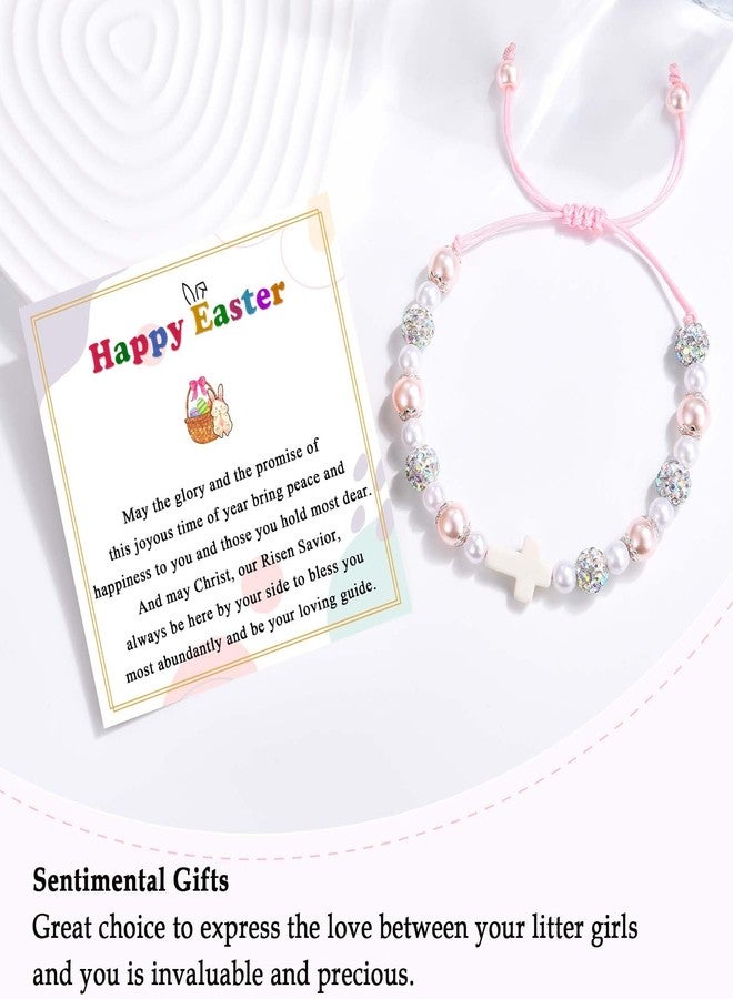 FIEEFX Easter Basket Stuffers Gifts for Girls, Cross Bracelet Easter Basket Fillers Egg Stuffers for Little Girls Kids Daughter Granddaughter Niece Sister - Image 3