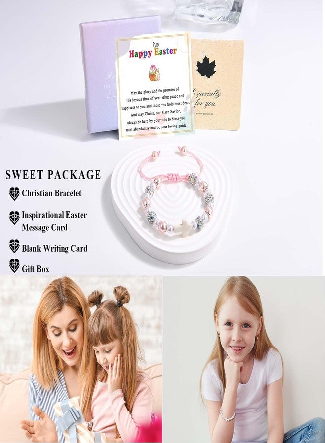 FIEEFX Easter Basket Stuffers Gifts for Girls, Cross Bracelet Easter Basket Fillers Egg Stuffers for Little Girls Kids Daughter Granddaughter Niece Sister - Image 5