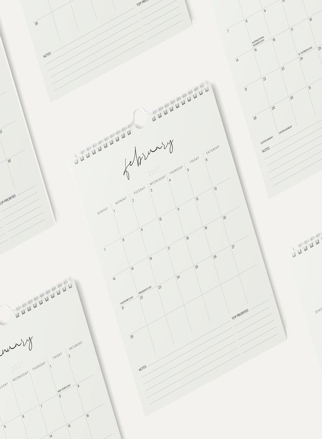 Karto Wall Calendar 2026 - Vertical 8.5x11 inch January 2026 to June 2027 - Boost Your Productivity and Easy Planning with the Aesthetic Monthly Calendar - Cursive Beige - Image 4