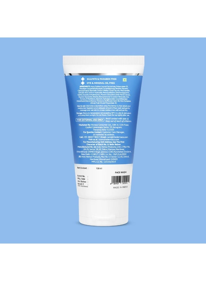 Derma The Derma Co 2% Sali-Cinamide Anti-Acne Face Wash | With 2% Salicylic Acid & 2% Niacinamide I Treats Active Acne & Fades Marks I For Oily & Combination Skin I Power of 2 Actives | For Men & Women | 150 ml - Image 4
