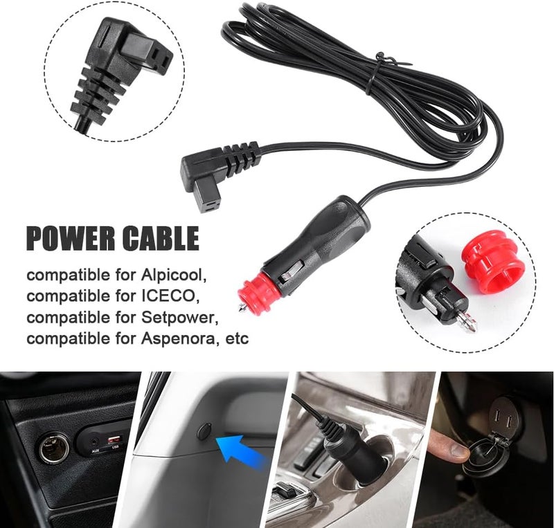 Tookie 12V Car Refrigerator Power Cord, Cigarette Lighter Plug Car Refrigerator DC Power Cable - Image 5