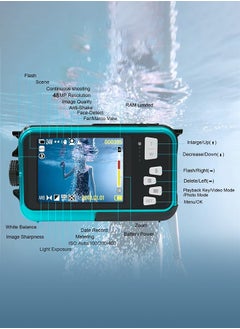 Generic 2.7K 48MP 1080P Waterproof Digital Camera with 10ft Underwater Diving Camera and Dual Screen Selfie Camera  - Image 5