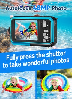 Generic 2.7K 48MP 1080P Waterproof Digital Camera with 10ft Underwater Diving Camera and Dual Screen Selfie Camera  - Image 1