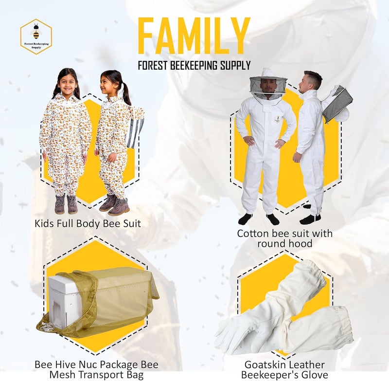 FOREST BEEKEEPING SUPPLY 3 layer Ultra Ventilated Beekeeping Jacket for men and women with Round Veil Hood, Vented Premium Beekeeper Jackets for Professional, Commercial, and Beginner Beekeepers (Small) - Image 5