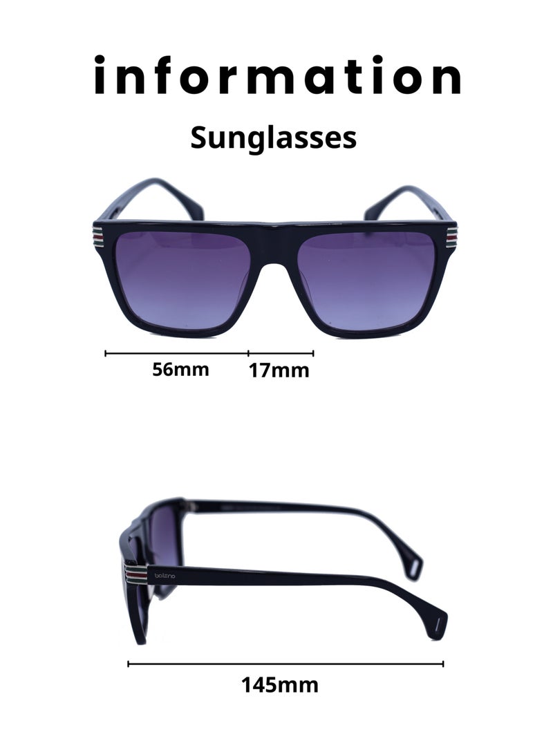 Baleno Wayfarer Frame Sunglasses - Classic and Stylish Design for Every Look | 100% UV Protection | Scratch-Resistant High-Quality Lenses  - Image 5