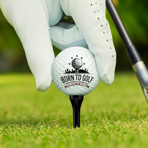 Arrowbash 6 Pack Retirement Golf Balls with 6 Tees and Gift Box Funny Retirement Gifts for Dad Coworkers Golfers Husband(Retired,White) - Image 3