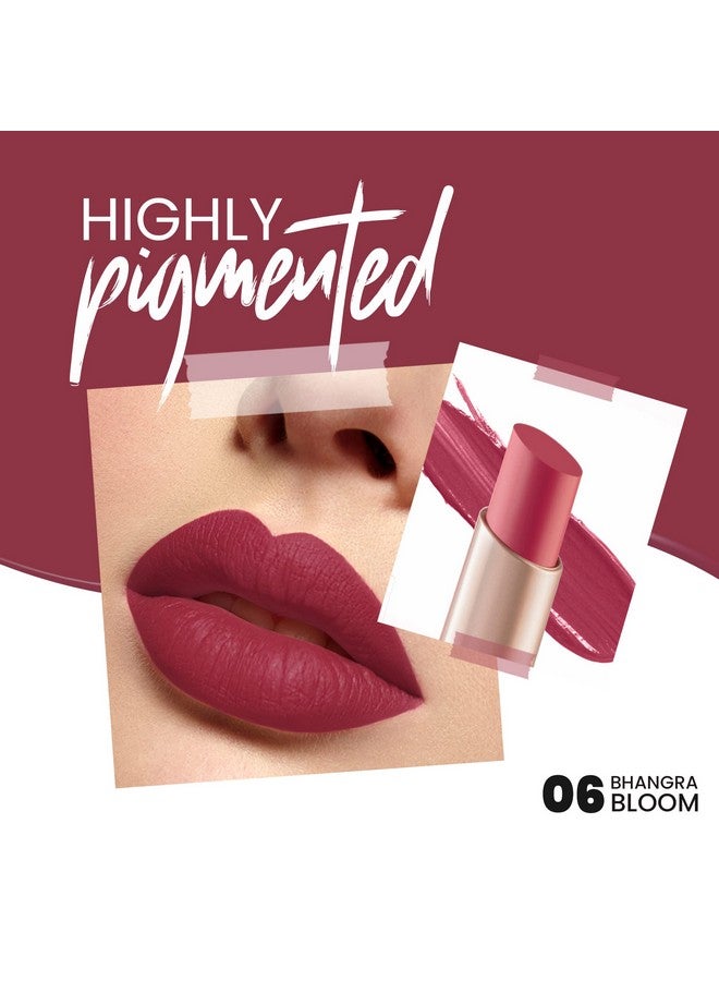 MARS Creamy Matte Long Lasting Lipstick for Women | Creamy Lipstick | Single Swipe Application | Smooth & Light Weight (3.2 gm) (06-Bhangra Bloom) - Image 2