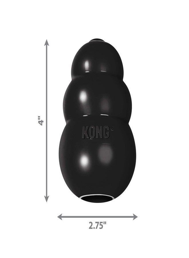 Kong Extreme Dog Toy 2-Pack, Large - Tough Chew Toys for Aggressive Chewers - Black Durable Rubber - Image 3