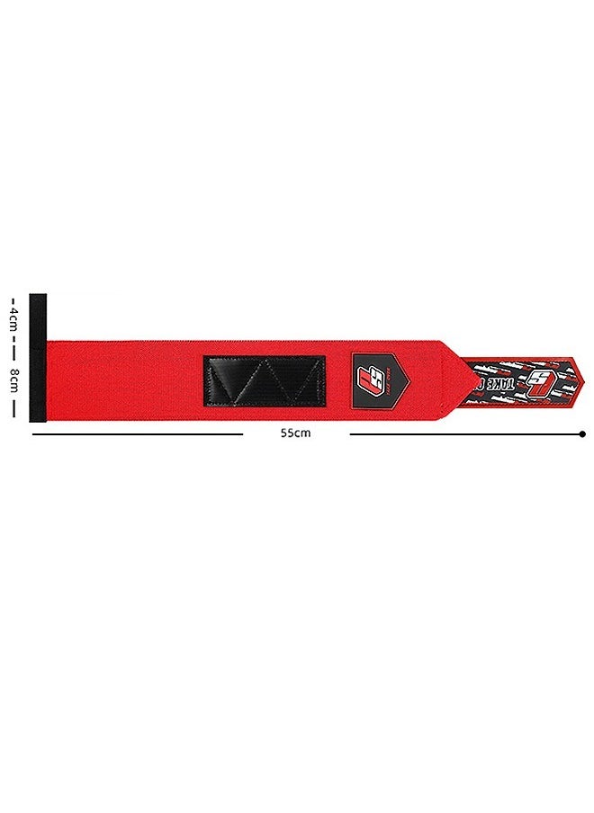 Beyond Wrist Straps, Gym Weight Lifting Straps, Wrist Wraps for Strength Training Bodybuilding Deadlifting (Red)  - Image 2